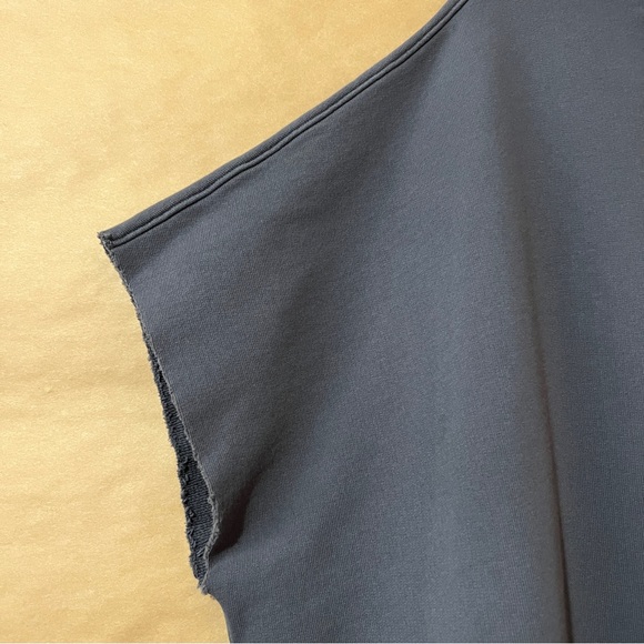 Frank & Eileen | Audrey Funnel Neck Capelet Pullover Sweatshirt Grey One Size - Picture 4 of 8